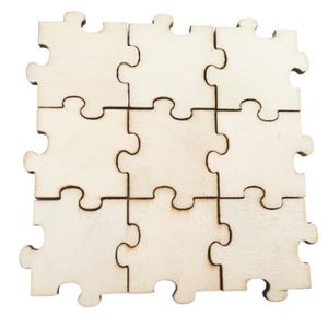 PUZZLE Objet décoratif,Puzzle vierge en bois 50 pièces,em