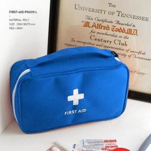 TROUSSE DE SECOURS grand bleu - Trousse de premiers secours Portable pour Camping, sac à pilules d'urgence, mallette de rangemen