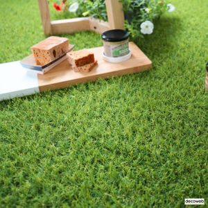 Pelouse tapis art pelouse tuft drainage 10 mm 400x260 CM vert exclusif 