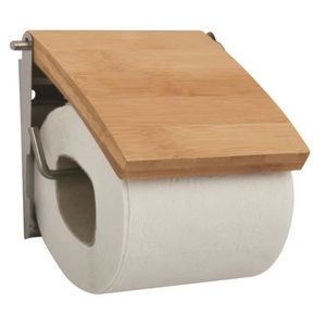Porte-papier toilette sur pied en bambou, Je commande !