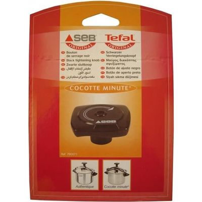 Bouton de serrage pour cocotte noir - Seb - Noir - Plastique - Achat & prix