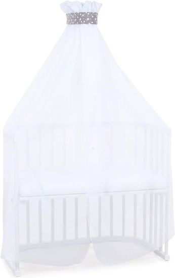 Ciel De Lit Gaufré Babybay Sable - Compatible Tous Modèles Jusqu'à 96 Cm - Protection Solaire
