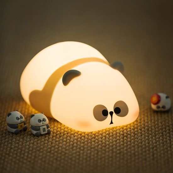 Panda Veilleuse Bébé, Adorable Lampe De Chevet Enfant, Lampe De Chevet