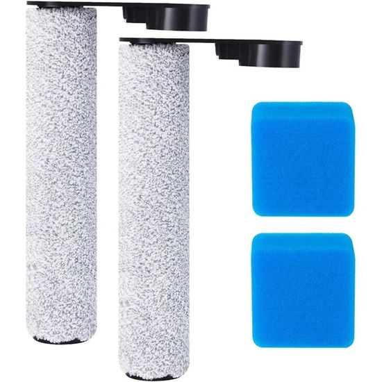 Kit Rechange Brosse Rouleau Et Filtres Pour JONR ED12 Et Eureka NEW430 - 2 Brosses, 4 Filtres HEPA, 1 Brosse Nettoyage - 6