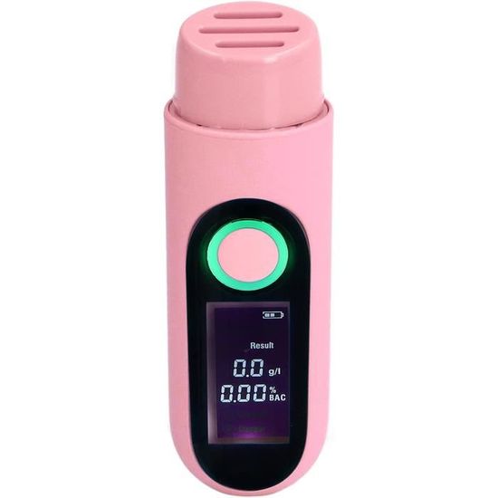 Testeur D’alcoolémie Portable D2000 – Capteur électrochimique, écran Couleur, Recharge USB-C, Résultat En 3 Secondes