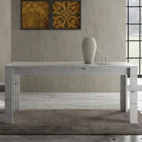 Table A Manger Couleur Chene Blanchi Thelma 2 L 228 X P 90 X H 79