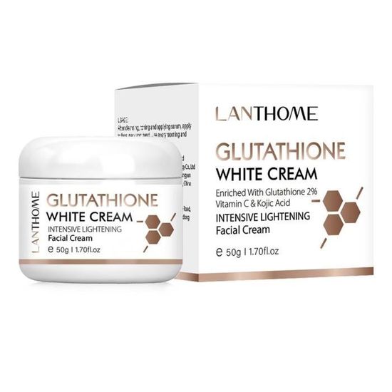 Blanc Glutathion Crème éclaircissante et hydratante pour le visage et le corps, Coréenne, Pour
