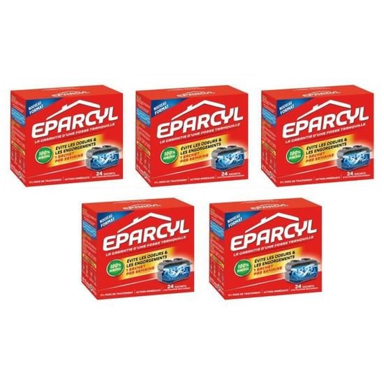 Eparcyl Granules Activateur Biologique Fosses Septiques - 54 Sachets (12 Mois) - Lot De 2