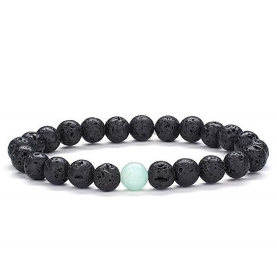 Bracelet Bouddha Labradorite 8mm Pierres Naturelles - Unisexe Extensible 15-18cm