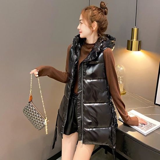 Gilet brillant femme clearance