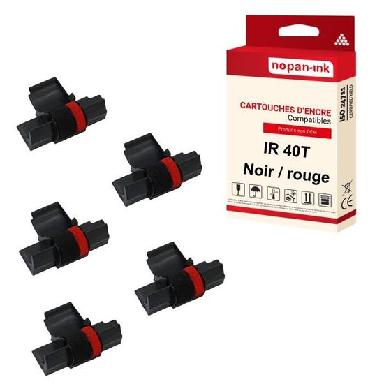 Printerfield 6Pack IR-40T Nastro Della Stampante Ink Roller Rullo Dell' Inchiostro Per IR-40T Calcolatrice Stampante -nero/rosso - Foto 8