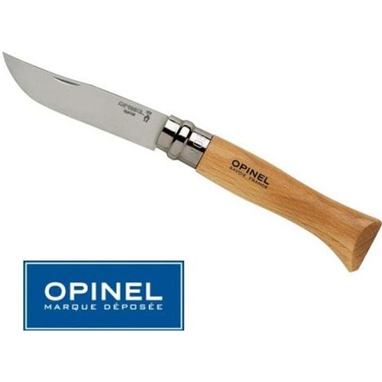 Opinel - Couteau Tradition N°08 Inox - Les Secrets du Chef