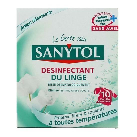 LOT DE 10 - SANYTOL Désinfectant du Linge 10 Tablettes - Cdiscount