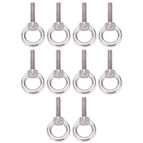 Lot De 4 Boulons à œil En Acier Inoxydable - Anneaux D'arrimage Pour Galerie De Toit