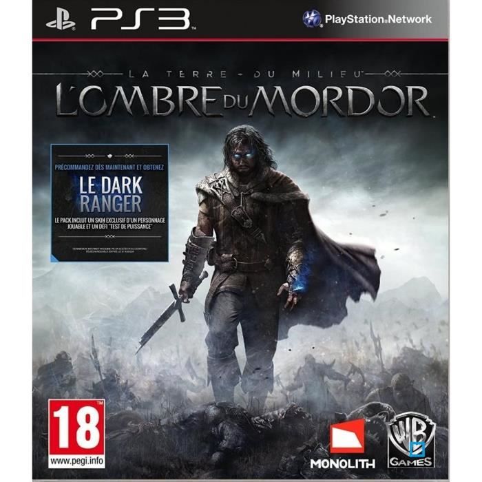 La Terre du Milieu L'Ombre du Mordor Jeu PS3