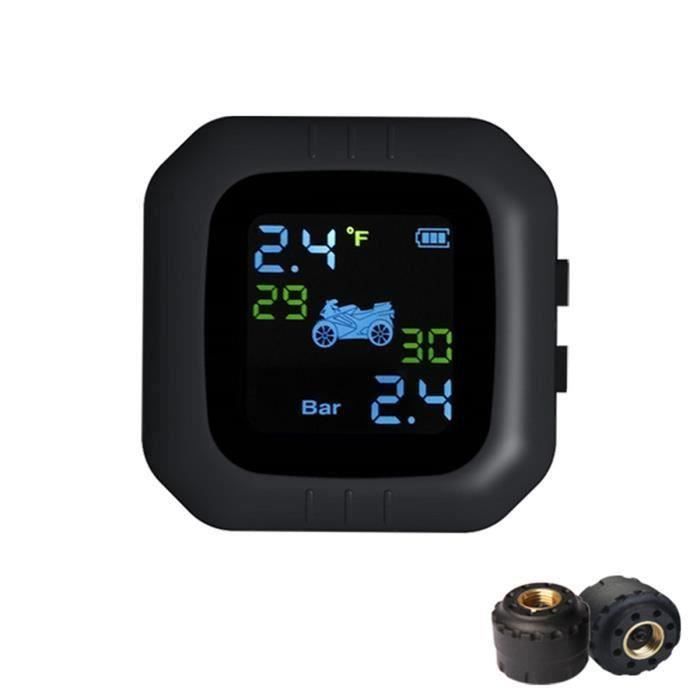 Capteur Solaire TPMS 6 Capteurs Externes - Surveillance Pression Pneus Jusqu'à 8 Bars Pour Voiture Et Camping-Car