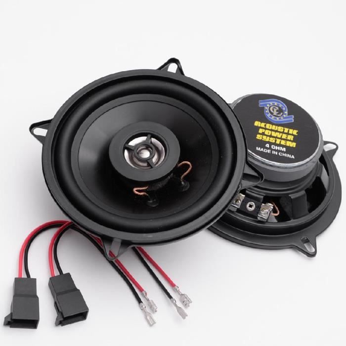 Kit HP Renault Clio/ Espace/ Laguna/ Scenic/ Twingo - Haut-Parleurs 2 voies 13cm 100W + Cables adaptateur - ADNAuto - KITHP018130-2