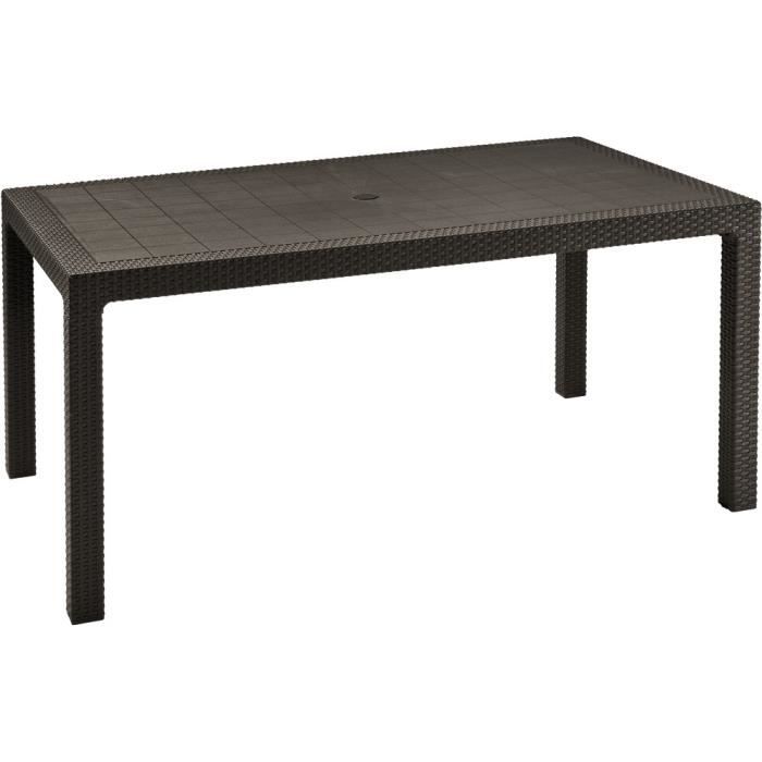 Allibert 204122, Marron, Polypropylène (PP), Rectangular shape, 4 pieds, 1605 mm, 945 mm