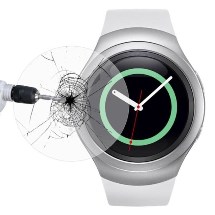 VSHOP ® Protection Verre Trempé pour Samsung Gear S2 classic Film Vitre Protection Ecran - Extra Résistant, Ultra-Léger