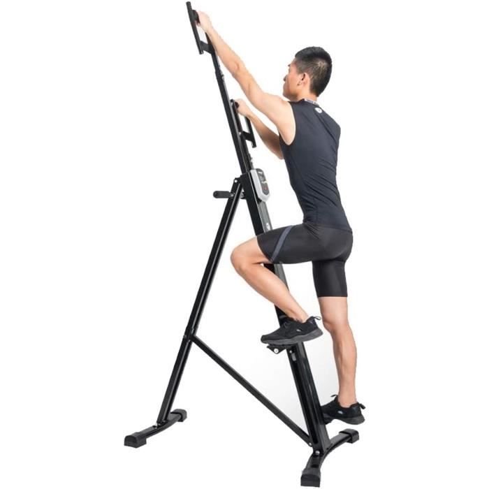 STEPPER Stepper Climber Machine d’Escalade Vertical Pliant vertical grimpeur exercice cardio cardio-training Machine Steel Stee420