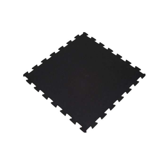 Sol pour salle de sport - Puzzle 100x100cm - épaisseur 6 mm - Noir