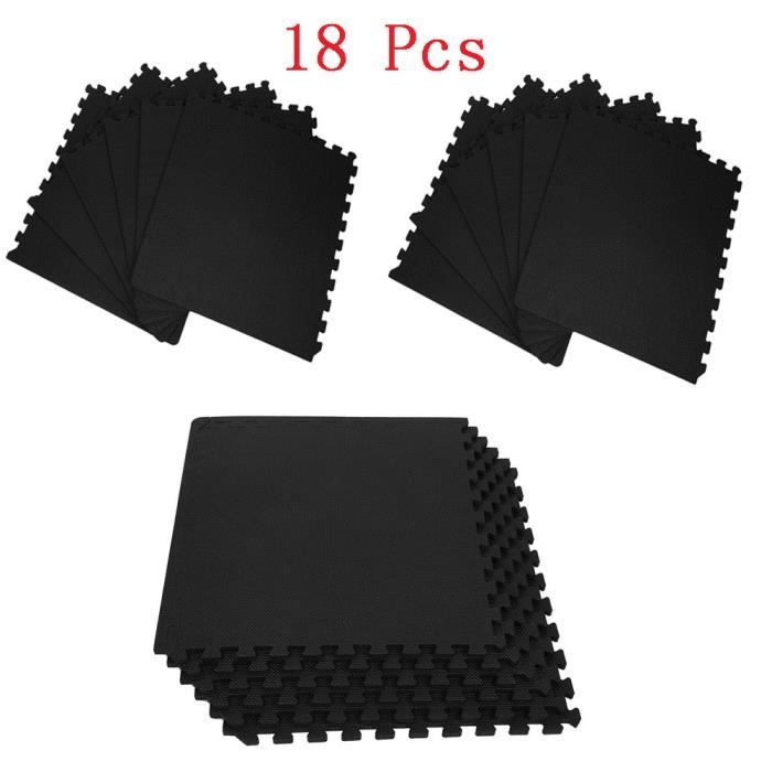 18 Dalles Tapis de Protection de Sol en Mousse - 60cm x 60cm