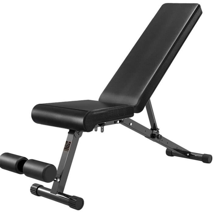 BANC DE MUSCULATION WZ Reacuteglable Banc Musculation Pliable Presse Deacutetabli Dentraicircnement pour Home Gym Inteacuterieur253