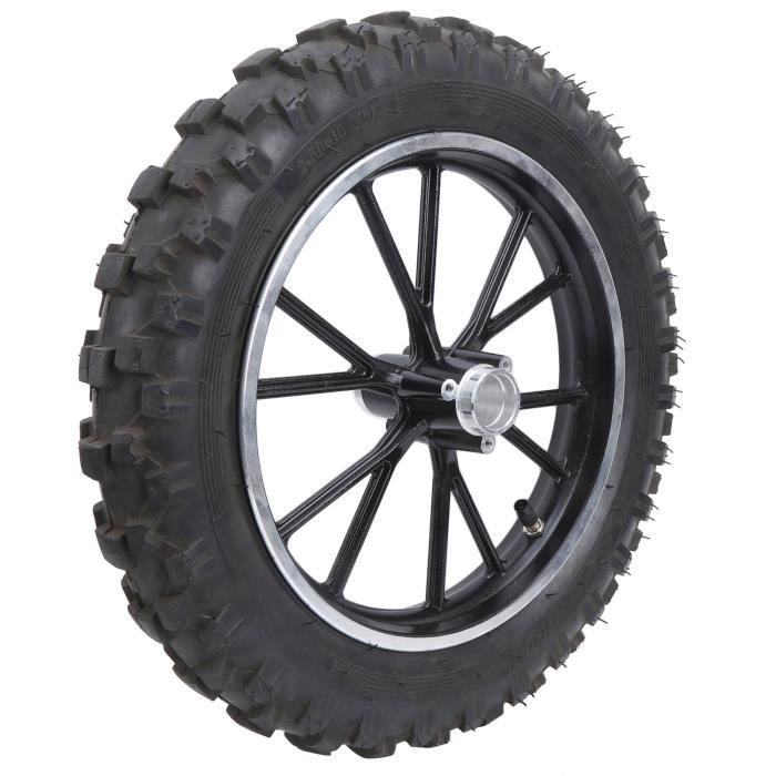 Fydun Pneu 10 pouces Pneu 2,50‑10 po 60/100-10 Jante Pneu Antidérapant pour PIT PRO Trail Moto Cross Thumpstar