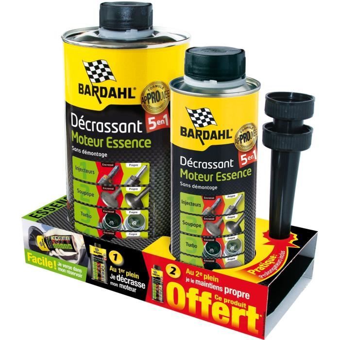 BARDAHL Lot Décrassant moteur Essence 2020 - 1 L et 300 ml