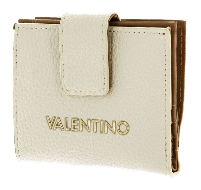 VALENTINO Alexia Zip Around Wallet Bianco / Cuoio [161435] -  porte-monnaie porte monnaie