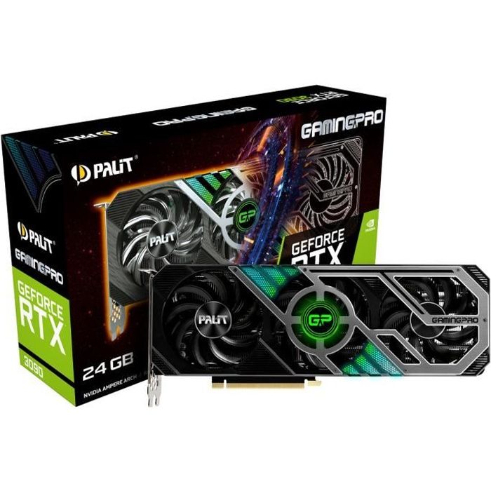 PALIT Carte Graphique - Nvidia GeForce RTX3090 Gaming Pro - 24Go