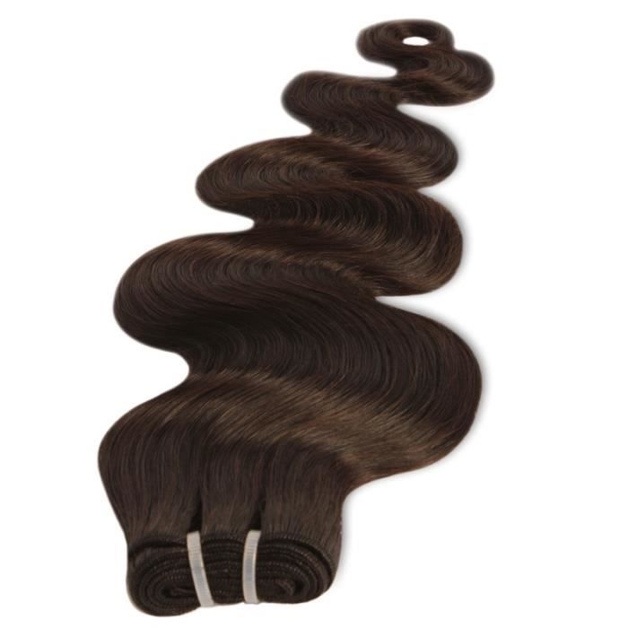 Tissage Brésilien Vierge Ondulé Noir Clair 25cm 10 pouces