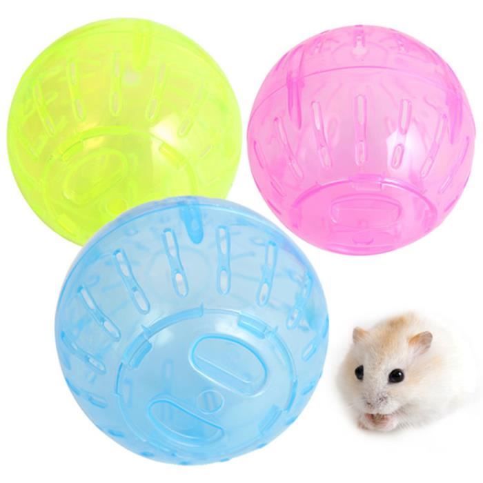Rat Jogging Ball En Plastique Petits Animaux Souris Rongeurs Hamster Exercice Jouet Accessoires pour Animaux (couleurs aléatoires)