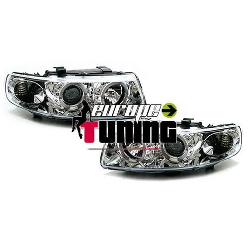 phares design, chrome, H1/H1, reglage electrique, anneaux... 99-05 chrome pour: Seat Toledo/Leon(Typ1M/L) 99-04