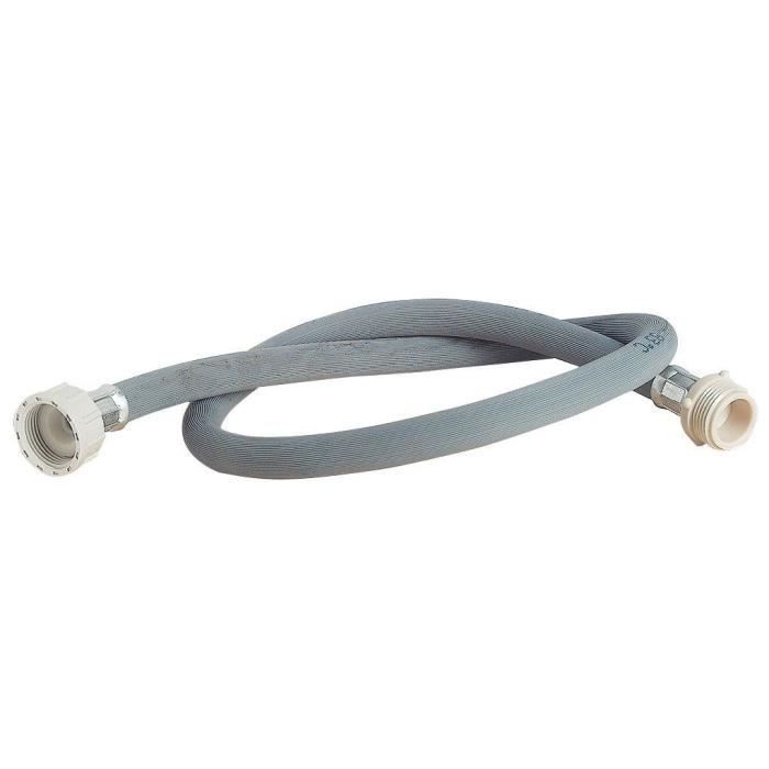 SOMATHERM Rallonge de flexible d'alimentation de machine à laver - 1 m - Raccord Droit Mâle Femelle 3/4"