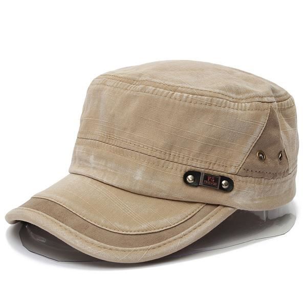Homme Femme Chapeau Casquette Armée Militaire Beret Baseball Unisex Sport Hiver Beige