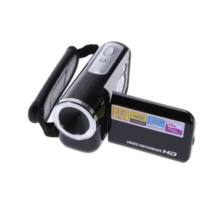 Mini caméscope DV vidéo portable 16 millions de pixels Appareil photo numérique Flash LED Zoom 2,0 pouces CAMESCOPE NUMERIQUE