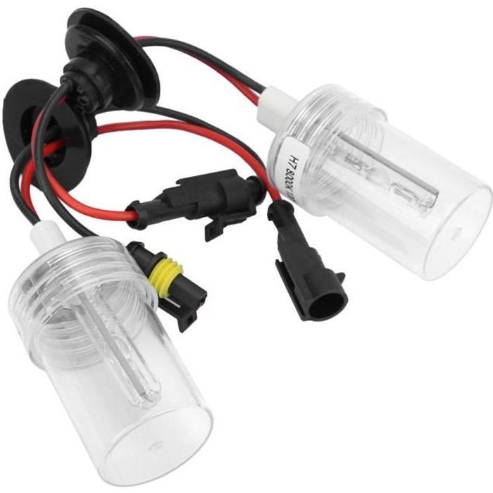 VINGVO Ampoules de phare 2 pièces Auto phare ampoule phare xénon HID 100W 8000K H7 prise pour véhicules 12V