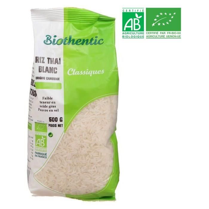 Riz Thai Blanc Biothentic 500g
