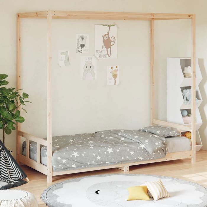 vidaXL Cadre de lit pour enfant 90x190 cm Bois de pin massif 834516
