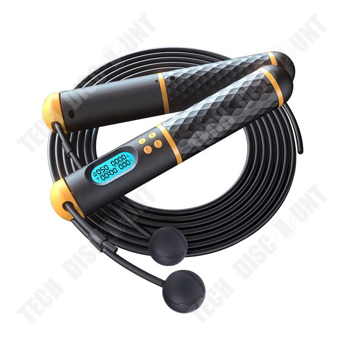 Corde à Sauter Fitness Avec Poids Réglables - Écran LCD, Compteur Calories, Pour Adultes & Enfants