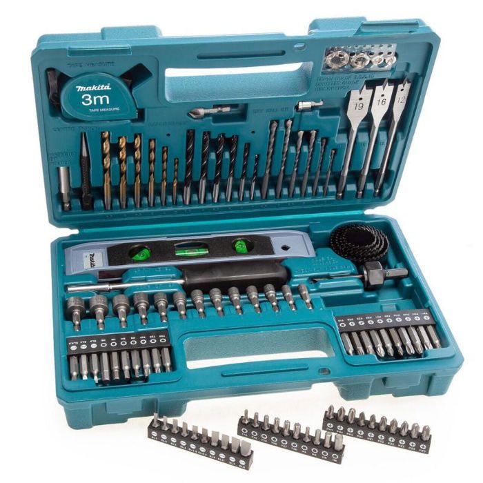 Jeu perçage vissage 102 pièces en coffret Makita E 10730
