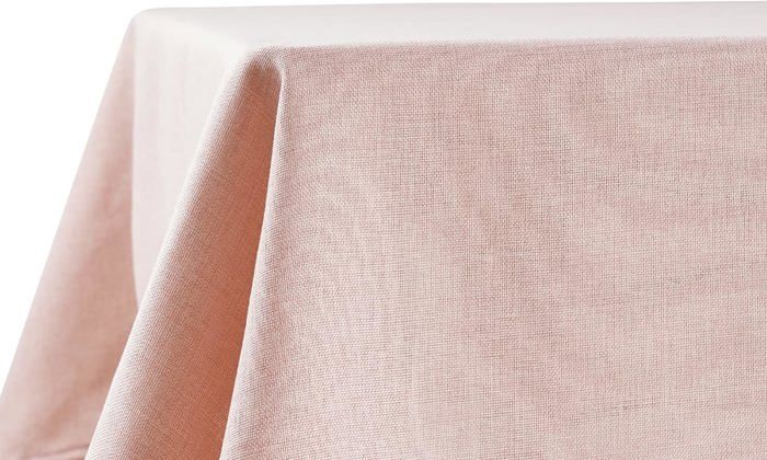 Lot De 2 Nappes De Table Rectangulaires Ajustées Beige - Extensibles Élastiquées 182x76 Cm - Imperméables, Lavables, Anti-Vent Pour Jardin, Pique-Nique Ou Intérieur