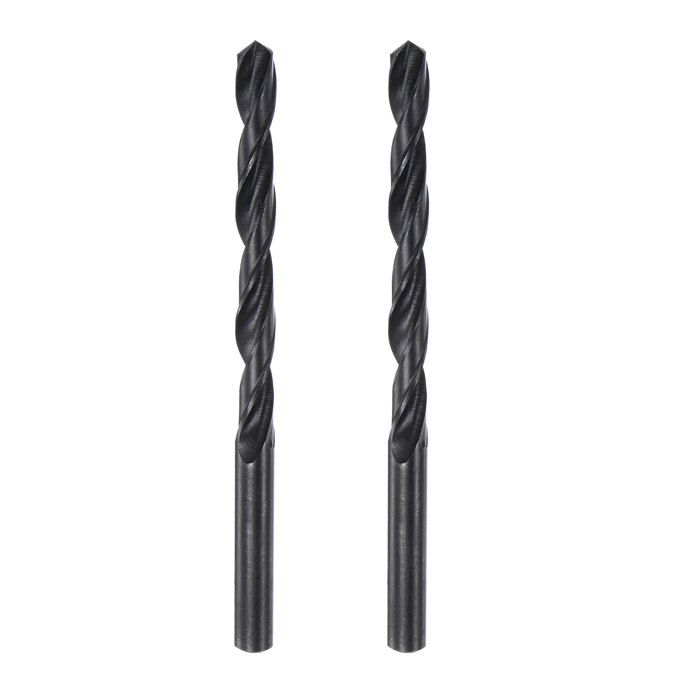 Sourcing Map 2 Pcs Forets Hélicoïdaux HSS Extra Longs 5.2mm - Longueur Totale 300mm Pour Métaux Et Plastiques