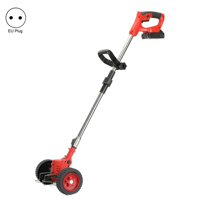 Débroussailleuse électrique sans fil avec batterie rechargeable 24 V 2000 mAh et manche en forme de D