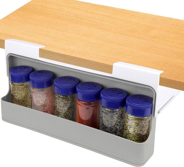 Étagère Tiroir Extensible Pour épices Wizsofer - En Aluminium, De 29 à 58 Cm, 8 Compartiments - Organisateur De Cuisine