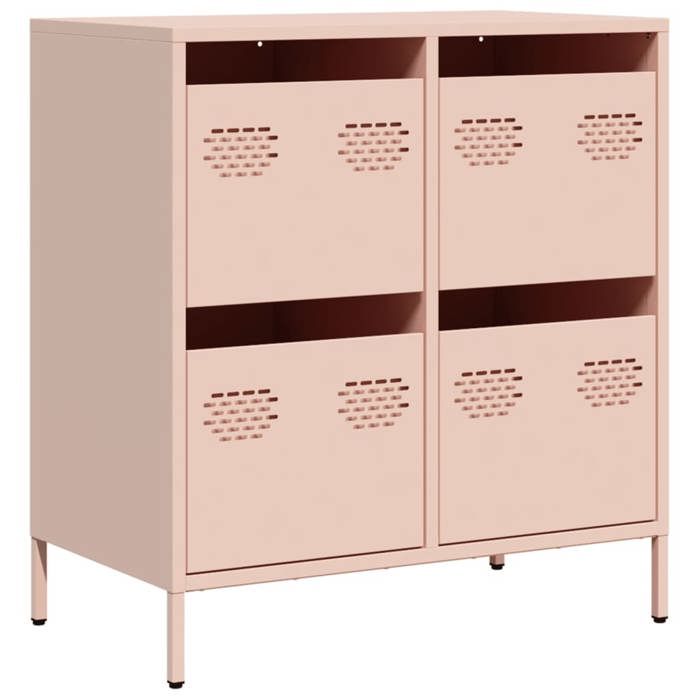 Buffet CLOUD commode meuble de rangement rose 68x39x735 cm acier laminé à froid J1500