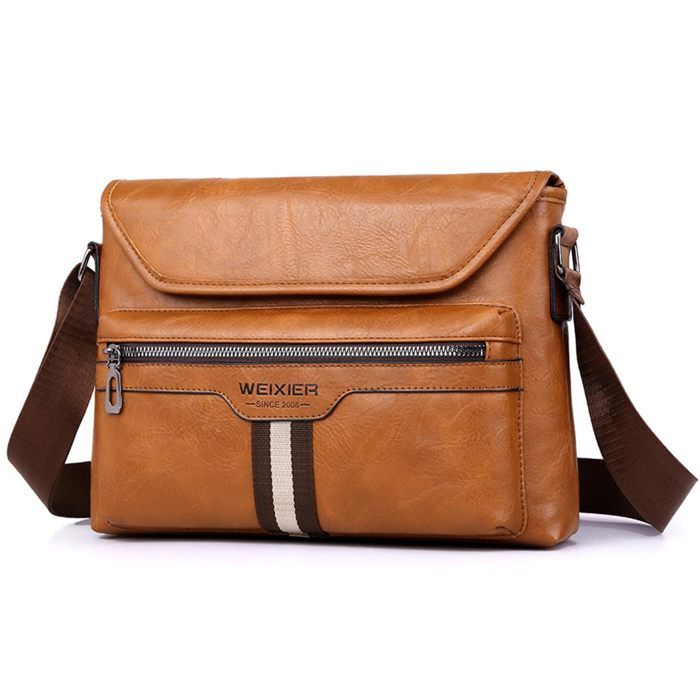 Sac messager en cuir pour homme, sac à bandoulière vintage, sac à