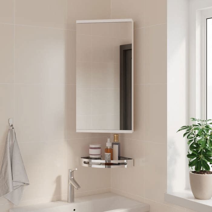 Autumn saleArmoire à miroir Support/Meuble WC - Grand espace - Armoire de bain à miroir dangle blanc 30x24x60 cm 2025149982