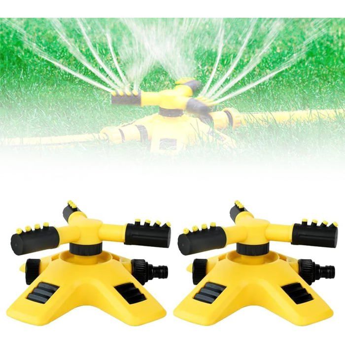Crazy Daisy Arroseur Fleurs Dansant 360° – Jouet D'Eau Pour Jardin, Pelouse Et Chien – Jaune